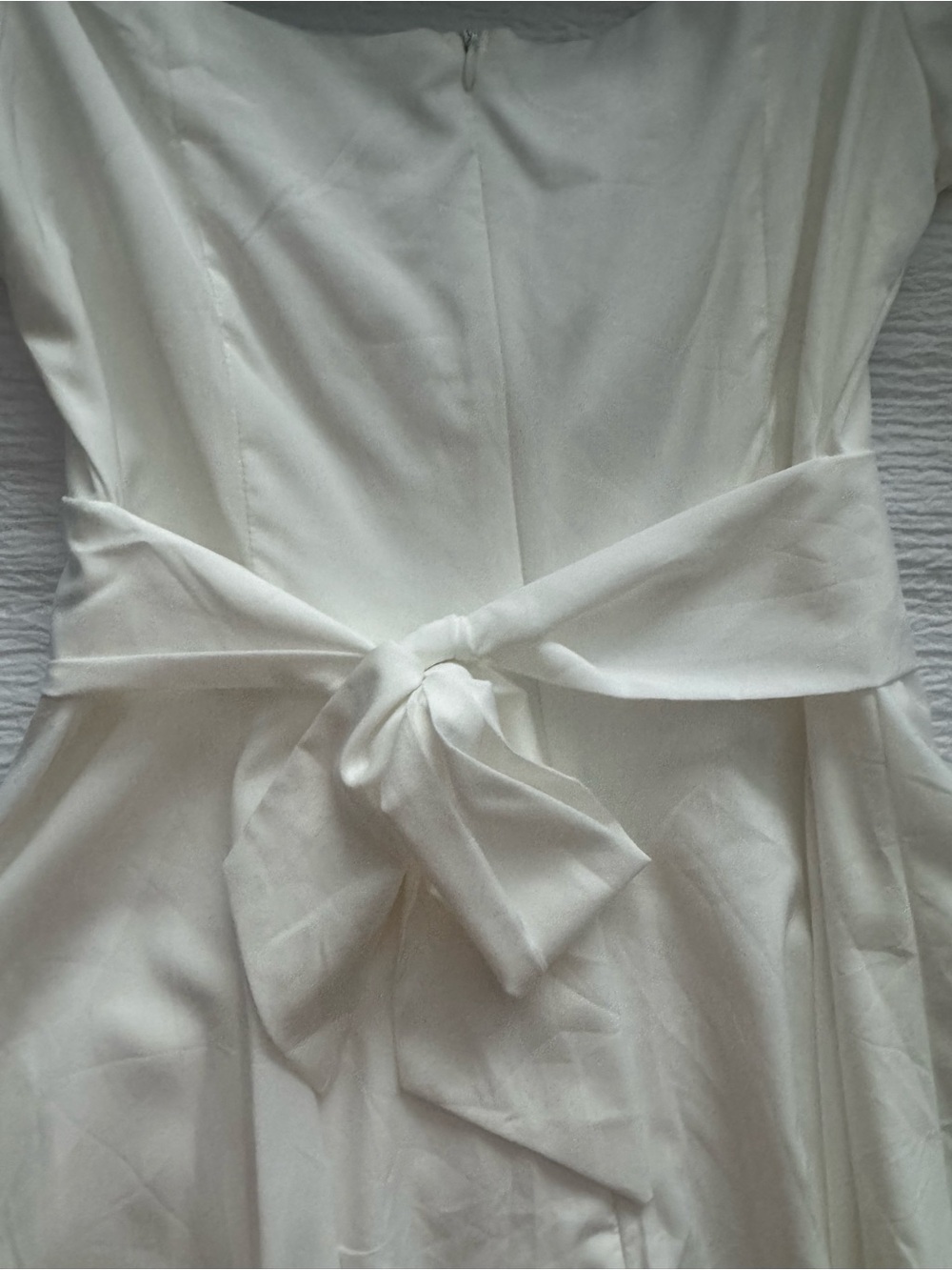 White Off-Shoulder Ruffle Romper - Picture 5 of 7